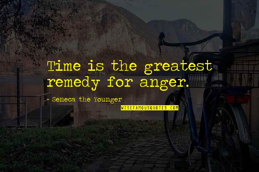 Bournazos Shoes Quotes By Seneca The Younger: Time is the greatest remedy for anger.