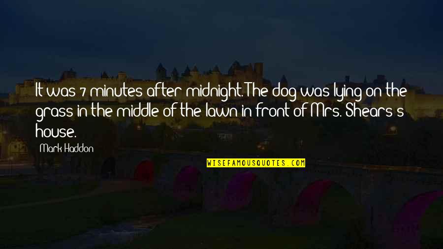Bouw Op Niemand Quotes By Mark Haddon: It was 7 minutes after midnight. The dog