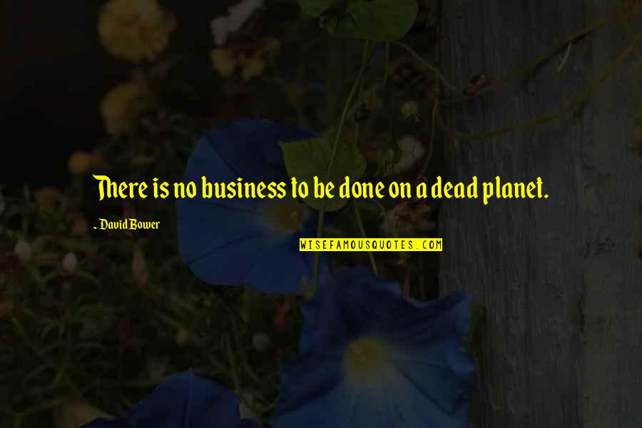 Bower Quotes By David Bower: There is no business to be done on Bower Quotes By David Bower: There is no business to be done on