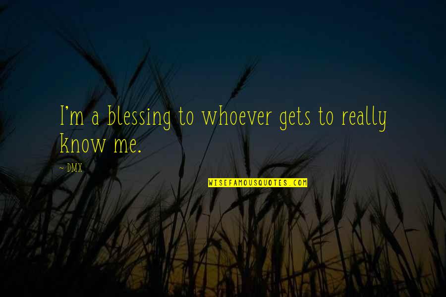 Bowerman Quotes By DMX: I'm a blessing to whoever gets to really