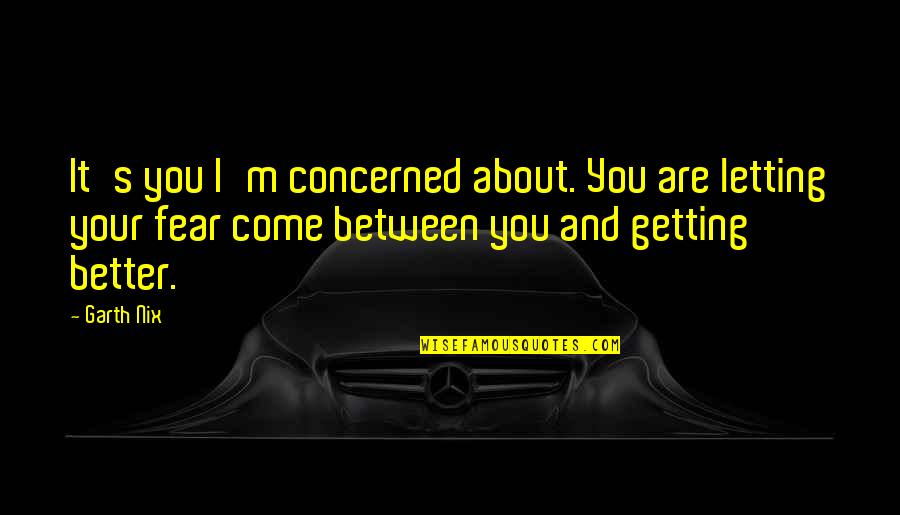 Box Troll Quotes By Garth Nix: It's you I'm concerned about. You are letting Box Troll Quotes By Garth Nix: It's you I'm concerned about. You are letting