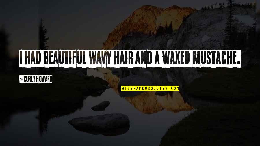 Boxed Wine Funny Quotes By Curly Howard: I had beautiful wavy hair and a waxed Boxed Wine Funny Quotes By Curly Howard: I had beautiful wavy hair and a waxed