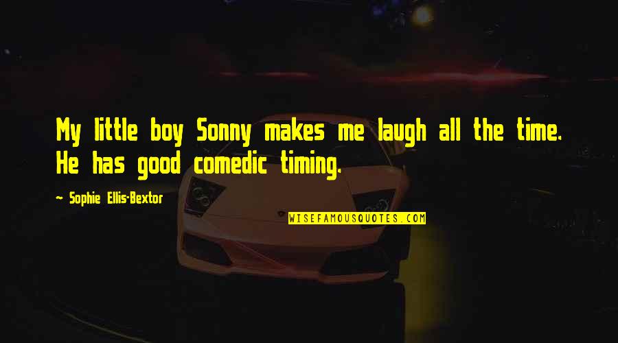 Boy Quotes By Sophie Ellis-Bextor: My little boy Sonny makes me laugh all