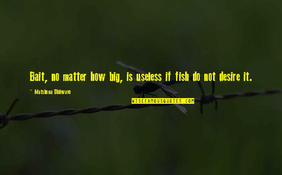 Boycotted Quotes By Matshona Dhliwayo: Bait, no matter how big, is useless if Boycotted Quotes By Matshona Dhliwayo: Bait, no matter how big, is useless if