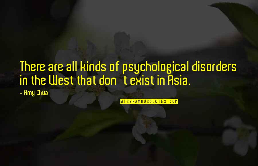 Boyf Quotes By Amy Chua: There are all kinds of psychological disorders in