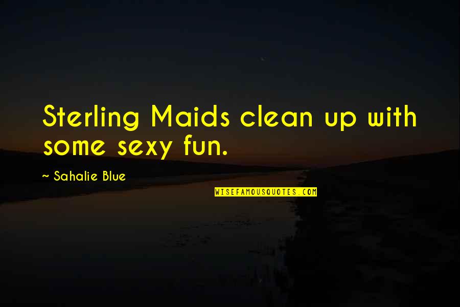 Boyfriends Smile Quotes By Sahalie Blue: Sterling Maids clean up with some sexy fun.