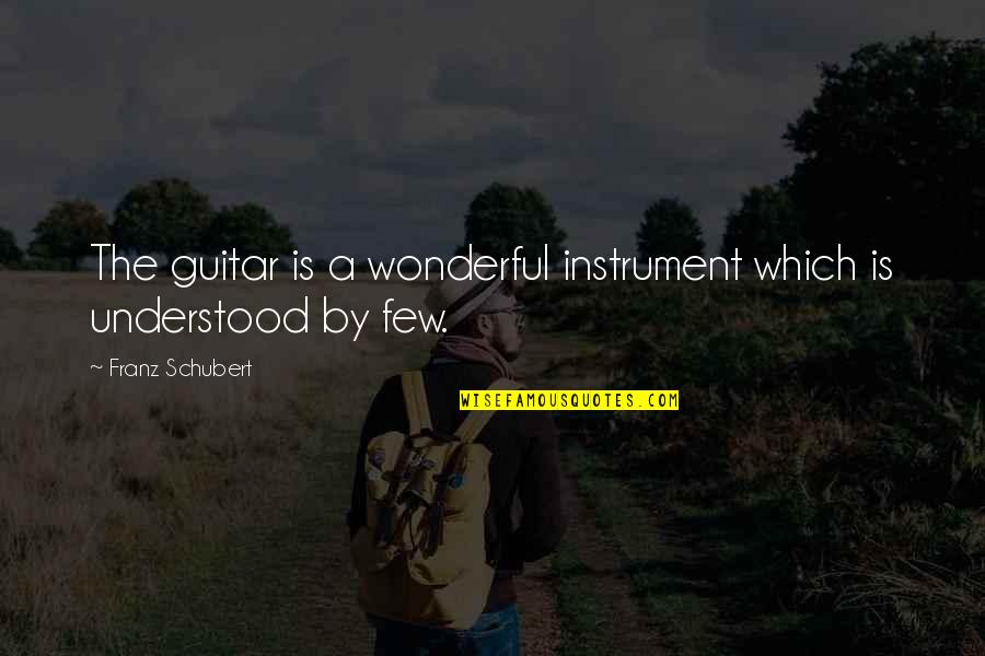 Boyington Pappy Quotes By Franz Schubert: The guitar is a wonderful instrument which is Boyington Pappy Quotes By Franz Schubert: The guitar is a wonderful instrument which is