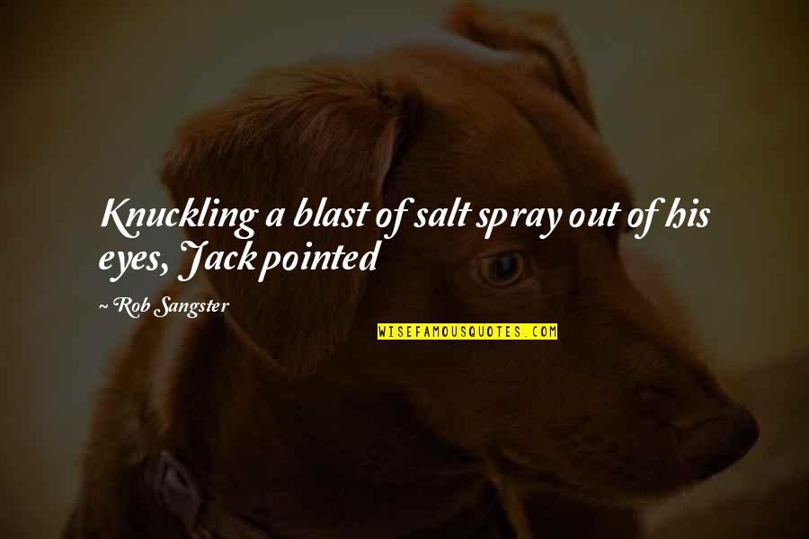 Bozdechova 344 2 Quotes By Rob Sangster: Knuckling a blast of salt spray out of