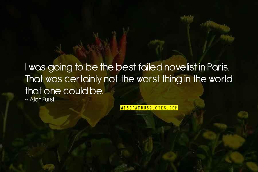 Bozzone Mafalda Quotes By Alan Furst: I was going to be the best failed