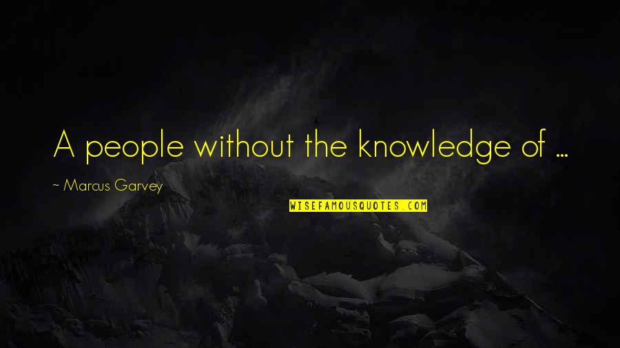 Bozzutos Inc Quotes By Marcus Garvey: A people without the knowledge of ...