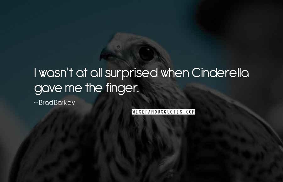 Brad Barkley quotes: I wasn't at all surprised when Cinderella gave me the finger.