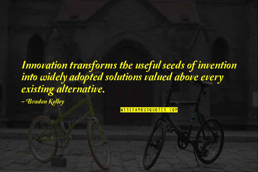 Braden's Quotes By Braden Kelley: Innovation transforms the useful seeds of invention into