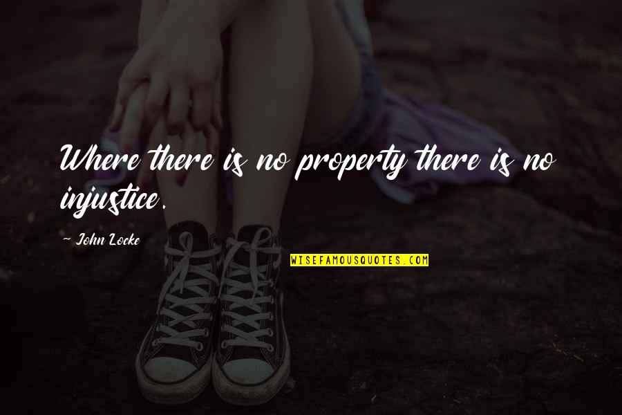 Bradington Quotes By John Locke: Where there is no property there is no