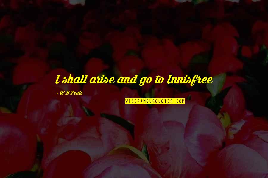 Bradstone Stockists Quotes By W.B.Yeats: I shall arise and go to Innisfree Bradstone Stockists Quotes By W.B.Yeats: I shall arise and go to Innisfree