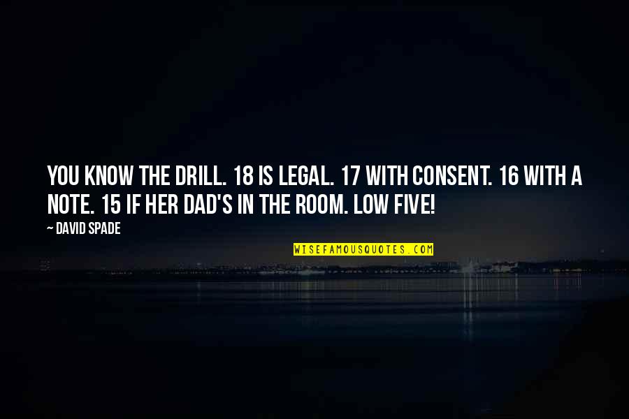 Brahmn Quotes By David Spade: You know the drill. 18 is legal. 17 Brahmn Quotes By David Spade: You know the drill. 18 is legal. 17