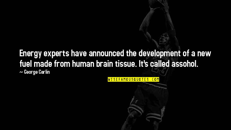 Brain Development Quotes By George Carlin: Energy experts have announced the development of a