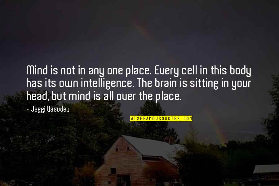 Brain Intelligence Quotes By Jaggi Vasudev: Mind is not in any one place. Every