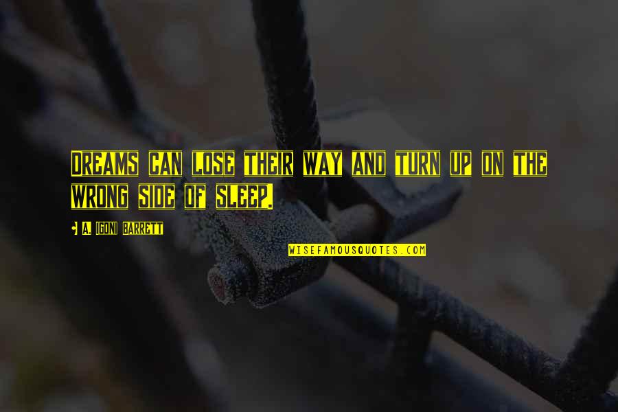 Braindead Megaphone Quotes By A. Igoni Barrett: Dreams can lose their way and turn up Braindead Megaphone Quotes By A. Igoni Barrett: Dreams can lose their way and turn up