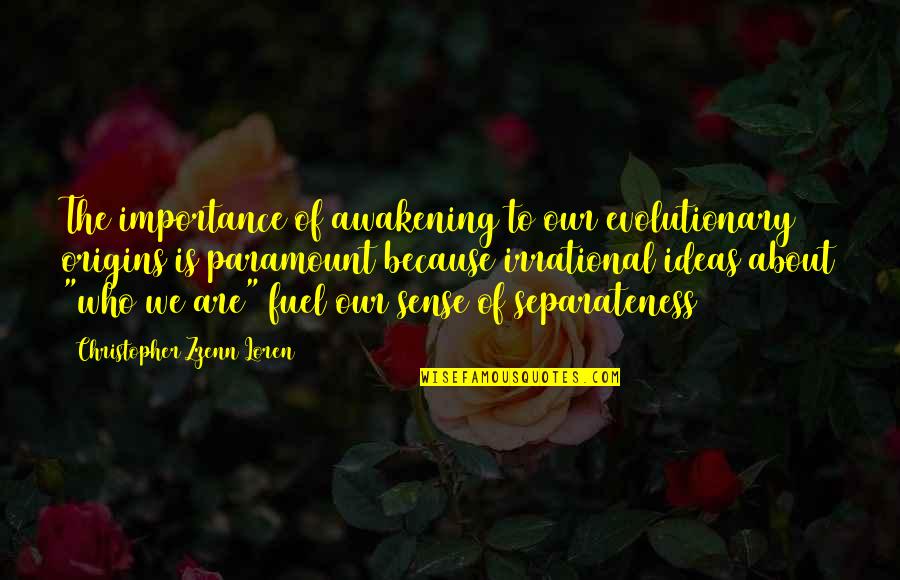 Brajendra Navnit Quotes By Christopher Zzenn Loren: The importance of awakening to our evolutionary origins Brajendra Navnit Quotes By Christopher Zzenn Loren: The importance of awakening to our evolutionary origins