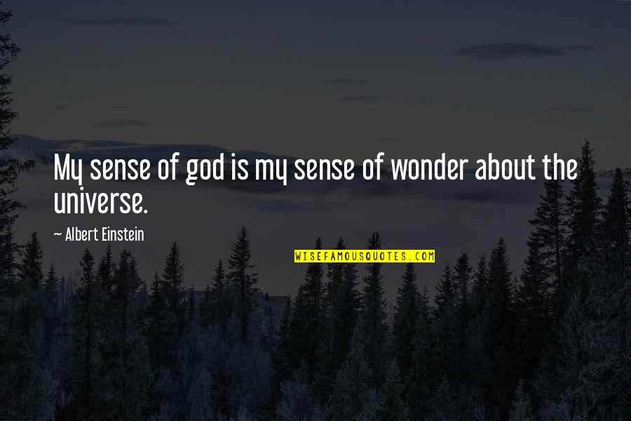 Bramblett Farm Quotes By Albert Einstein: My sense of god is my sense of