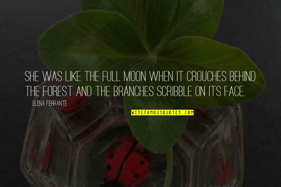 Branches Quotes By Elena Ferrante: She was like the full moon when it