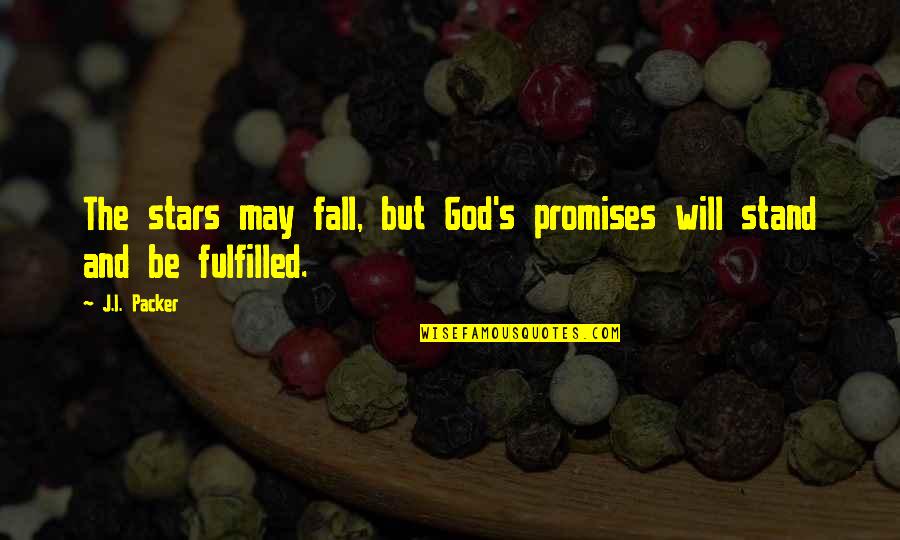 Branchiura Quotes By J.I. Packer: The stars may fall, but God's promises will