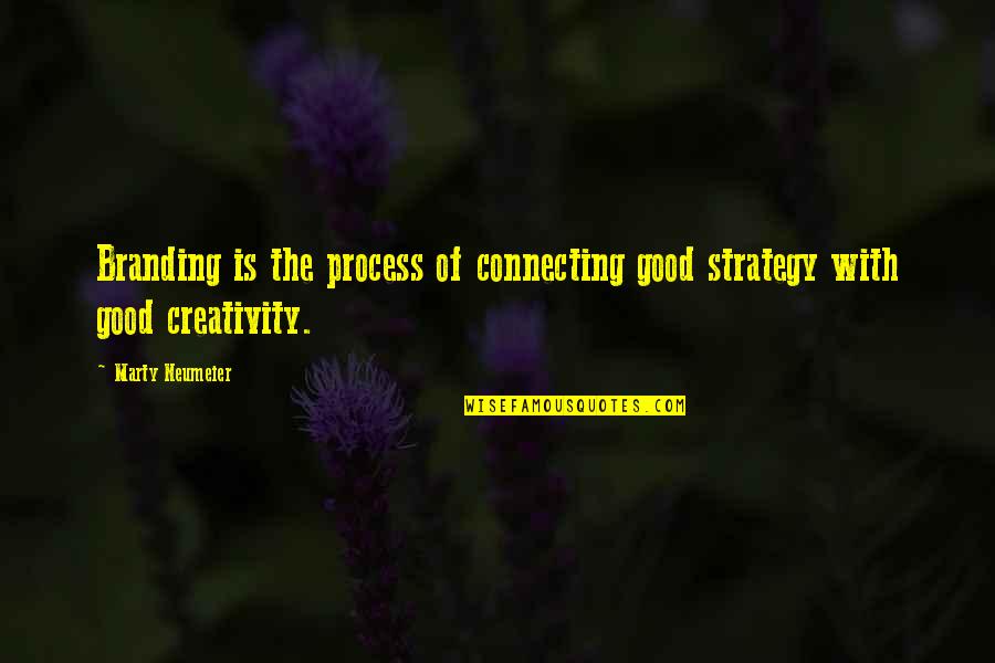 Branding Strategy Quotes By Marty Neumeier: Branding is the process of connecting good strategy