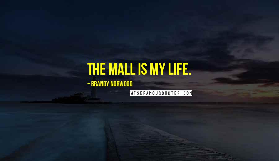 Brandy Norwood quotes: The mall is my life.