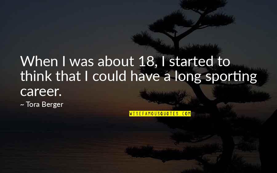 Branimir Popovic Quotes By Tora Berger: When I was about 18, I started to