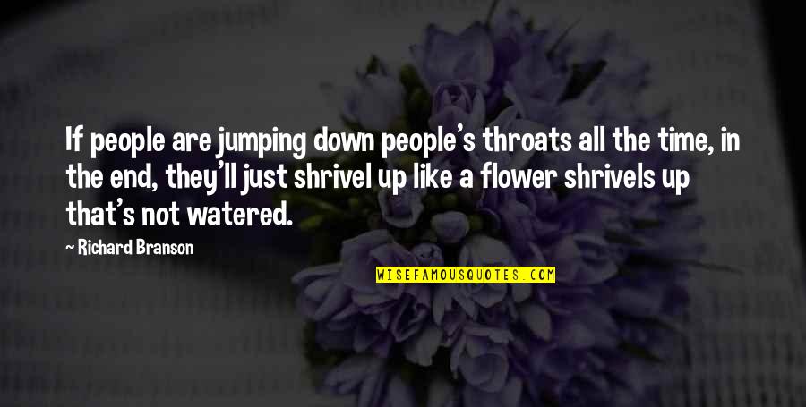 Branson Quotes By Richard Branson: If people are jumping down people's throats all