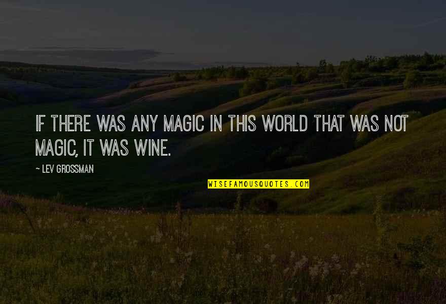 Brasted Kent Quotes By Lev Grossman: If there was any magic in this world
