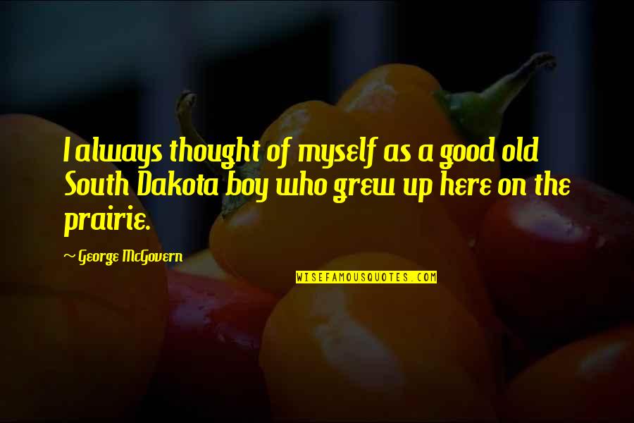 Brave Macguffin Quotes By George McGovern: I always thought of myself as a good Brave Macguffin Quotes By George McGovern: I always thought of myself as a good