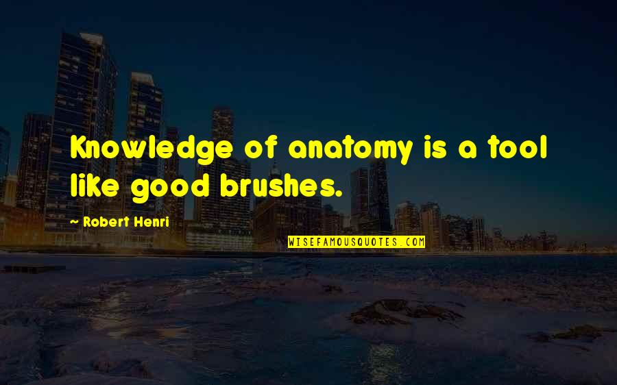 Brave New World Censorship Quotes By Robert Henri: Knowledge of anatomy is a tool like good