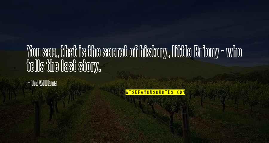 Brawer Hauptman Quotes By Tad Williams: You see, that is the secret of history,