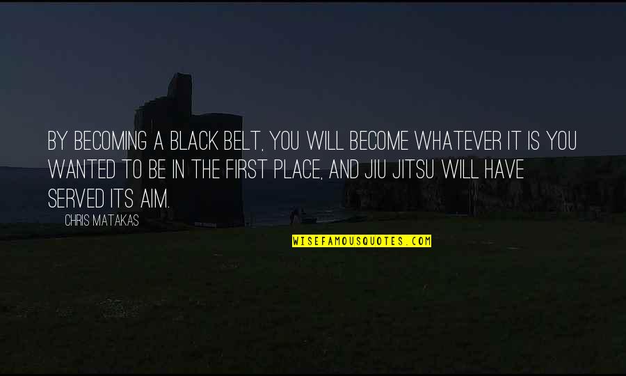 Brazilian Jiu Jitsu Quotes By Chris Matakas: By becoming a black belt, you will become