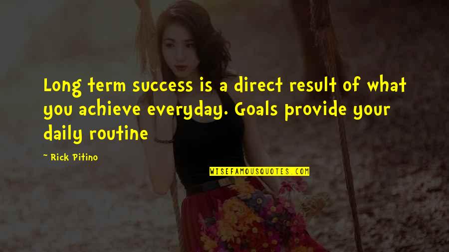 Bread Crumb Quotes By Rick Pitino: Long term success is a direct result of Bread Crumb Quotes By Rick Pitino: Long term success is a direct result of