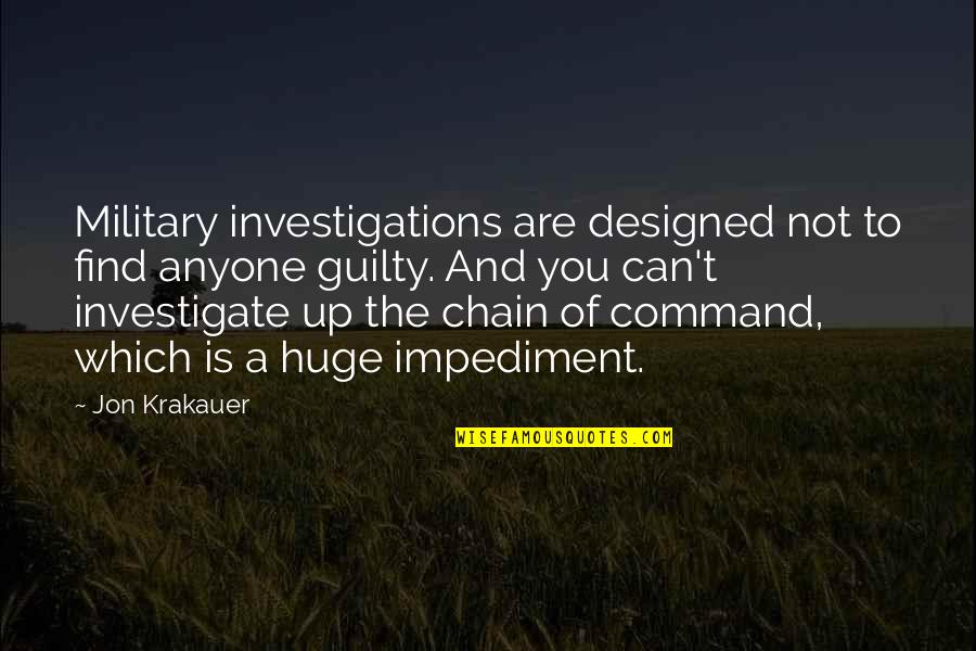 Break Up Hints Quotes By Jon Krakauer: Military investigations are designed not to find anyone