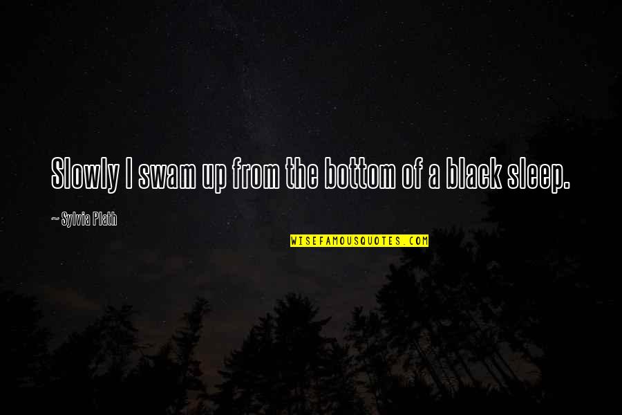 Breaking Limitations Quotes By Sylvia Plath: Slowly I swam up from the bottom of