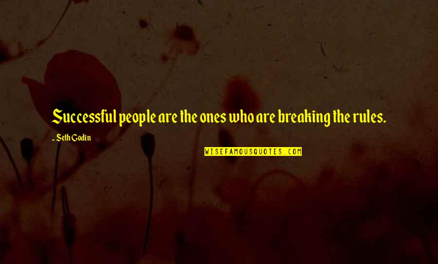 Breaking My Own Rules Quotes By Seth Godin: Successful people are the ones who are breaking