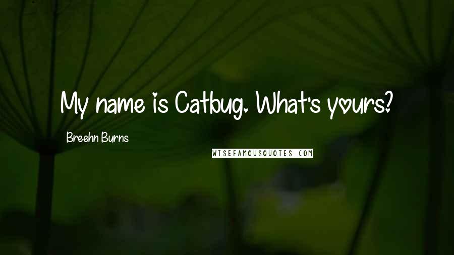 Breehn Burns quotes: My name is Catbug. What's yours?