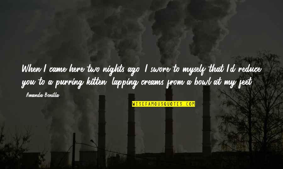 Breitschwerdt Quotes By Amanda Bonilla: When I came here two nights ago, I Breitschwerdt Quotes By Amanda Bonilla: When I came here two nights ago, I