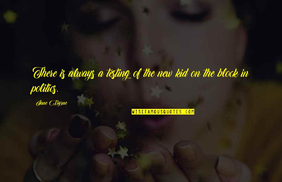 Breivik Prison Quotes By Jane Byrne: There is always a testing of the new
