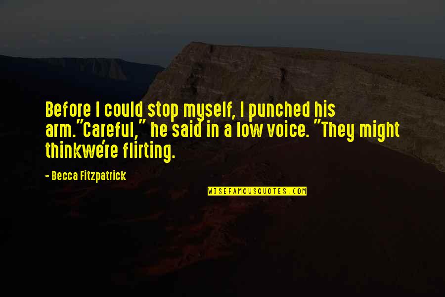Breschini Quotes By Becca Fitzpatrick: Before I could stop myself, I punched his Breschini Quotes By Becca Fitzpatrick: Before I could stop myself, I punched his