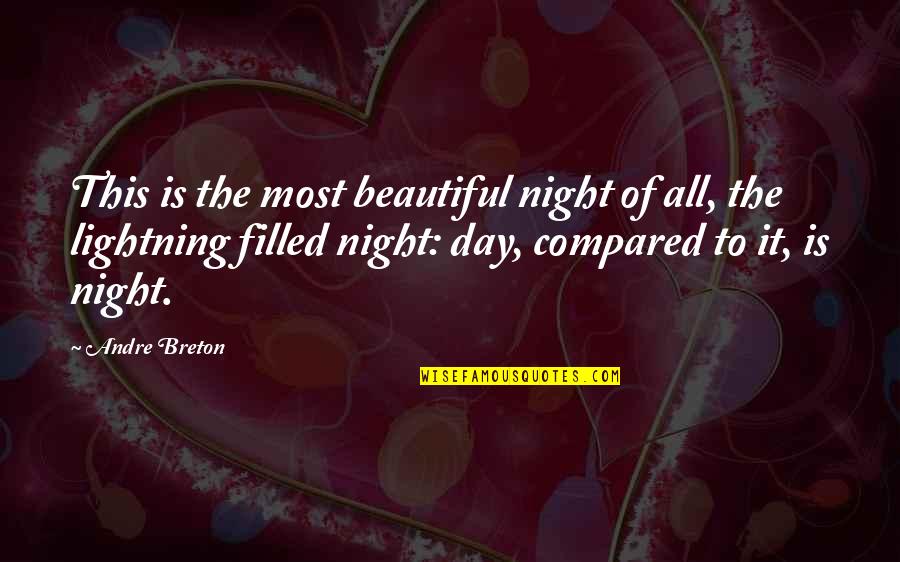 Breton Quotes By Andre Breton: This is the most beautiful night of all,