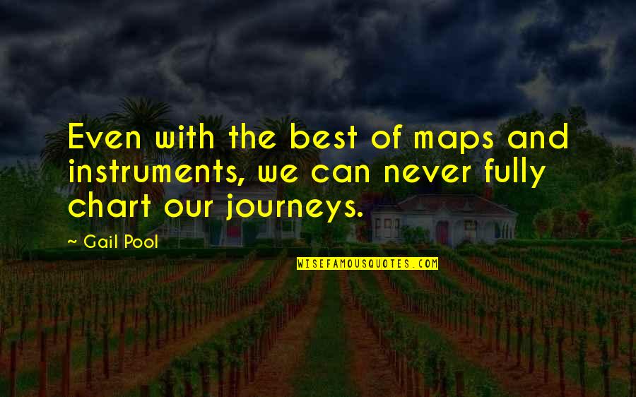 Brevance Quotes By Gail Pool: Even with the best of maps and instruments,