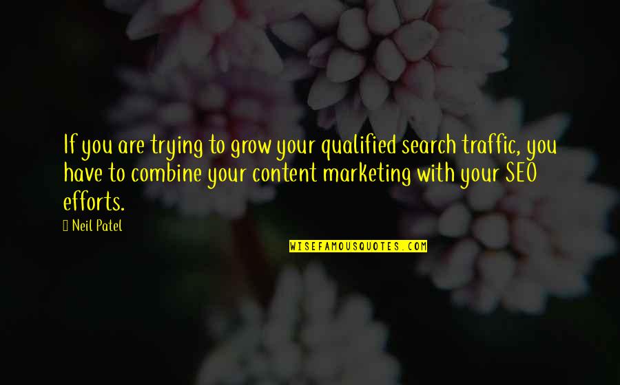 Breyfogle Marshall Quotes By Neil Patel: If you are trying to grow your qualified
