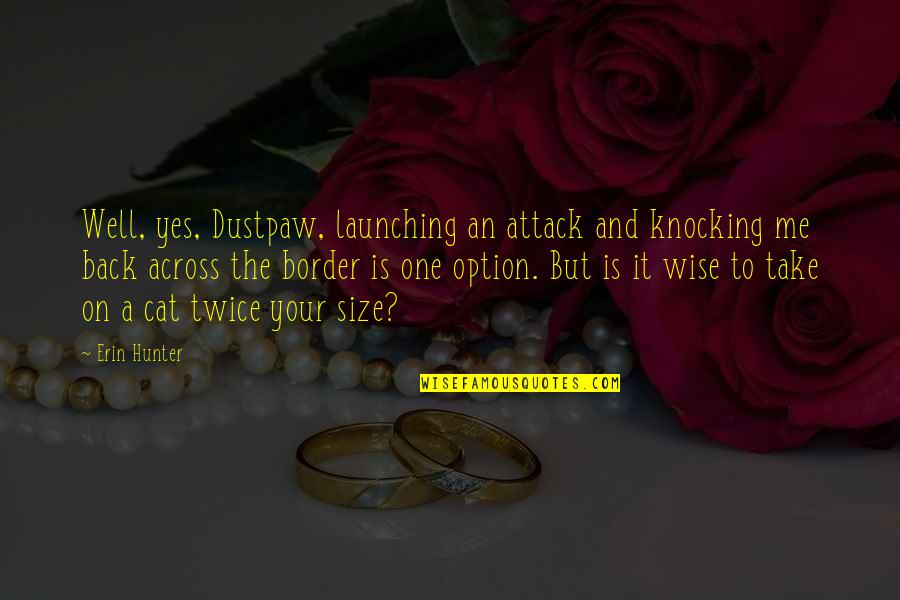 Briamiv Quotes By Erin Hunter: Well, yes, Dustpaw, launching an attack and knocking Briamiv Quotes By Erin Hunter: Well, yes, Dustpaw, launching an attack and knocking