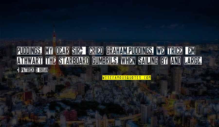 Brian O'connor Quotes By Patrick O'Brian: Puddings, my dear sir?' cried Graham.Puddings. We trice