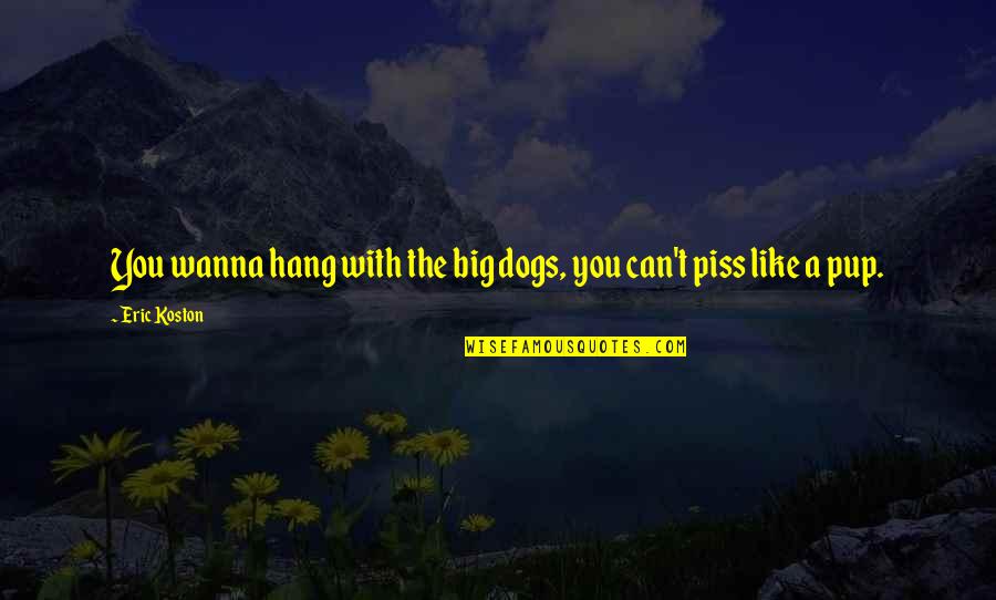 Brickbat Teutopolis Quotes By Eric Koston: You wanna hang with the big dogs, you