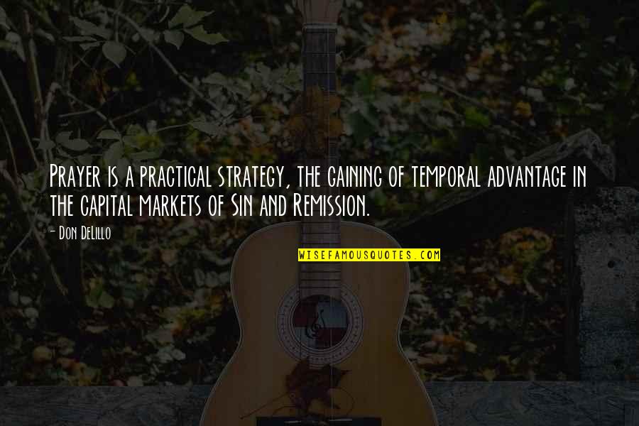 Brickner Quotes By Don DeLillo: Prayer is a practical strategy, the gaining of Brickner Quotes By Don DeLillo: Prayer is a practical strategy, the gaining of